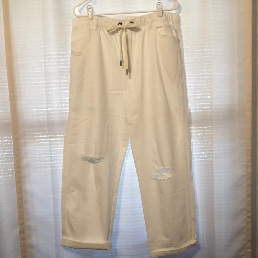 AERIE DRAWSTRING JEANS